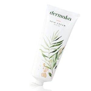 Dermaka All Purely natural Skin Cream 4 oz.- Moisturizing Lotion reduce redness, discoloration. Enhances and repairs slim bruised pores and skin on arms & legs. Will help a lot of skin problems also!